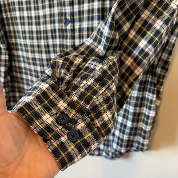 Land's End XXL Lightweight Coastal Flannel Plaid - Picture 7 of 11